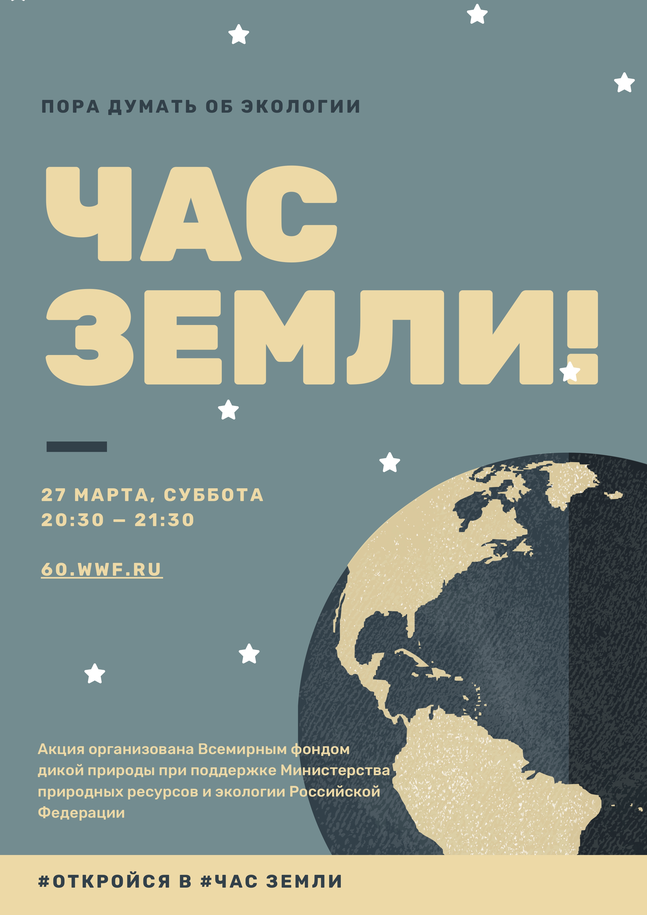 27 марта каждый может присоединиться к экологической акции «Час Земли» -  Фонд Имущества Санкт-Петербурга